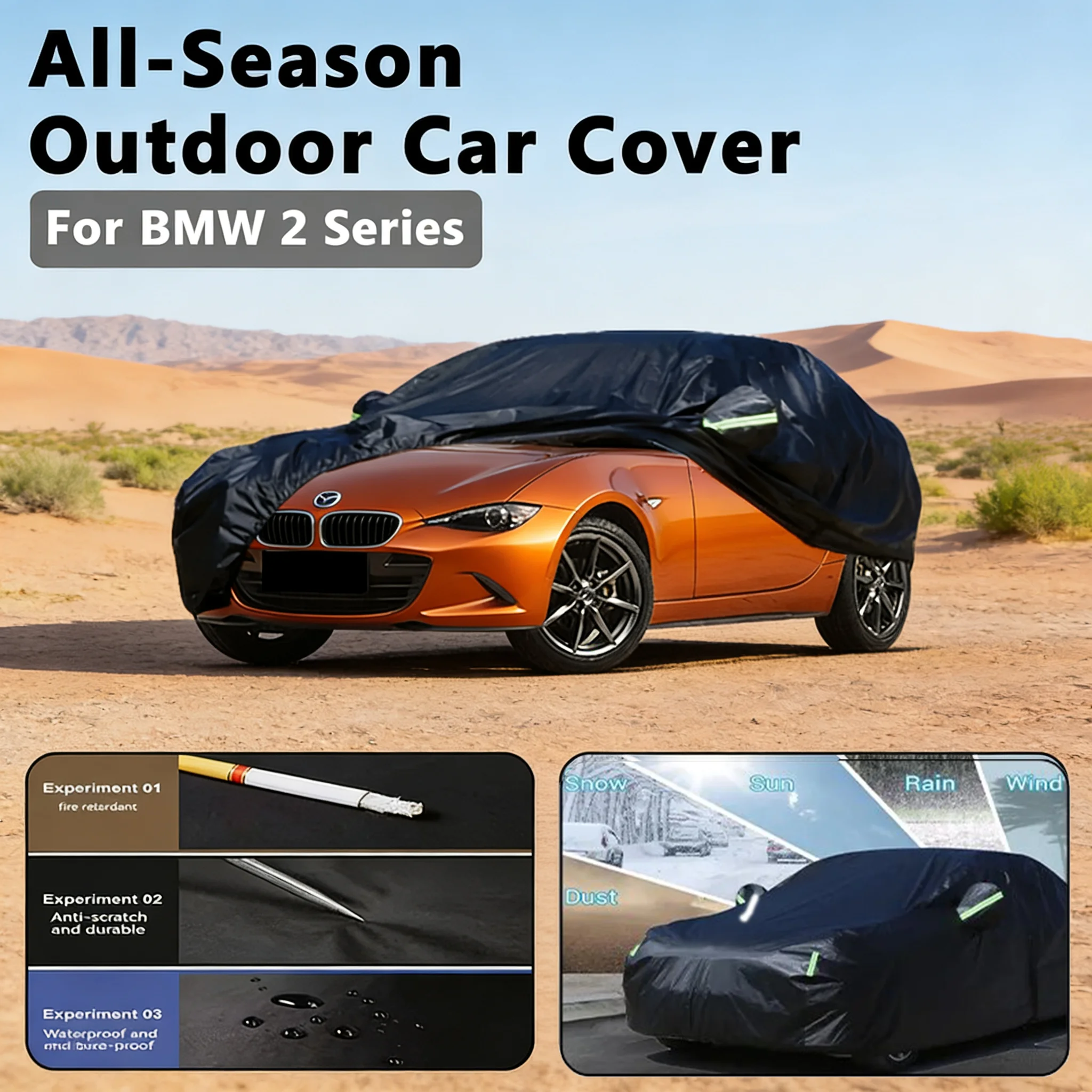 For BMW 2 Series Car Full Cover - Winter & Summer All Weather Auto Protection Accessories,Outdoor Waterproof Snowproof Sunshad
For BMW 2 Series Car Full Cover - Winter & Summer All Weather Auto Protection Accessories,Outdoor Waterproof Snowproof Sunshad