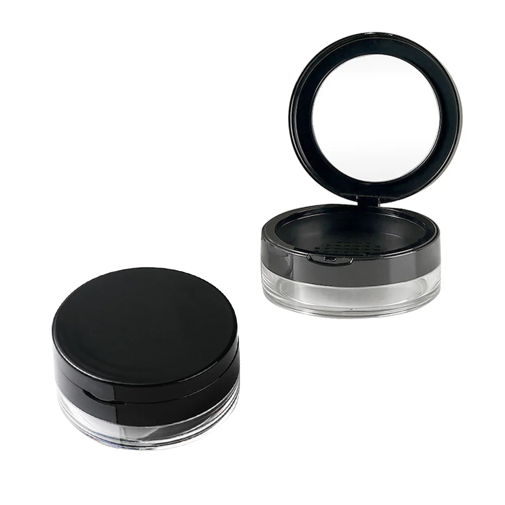 Portable Loose Powder Container Empty Case Black Travel Mirror Double Layer Non Leakage Compact Makeup Storage Box
Portable Loose Powder Container Empty Case Black Travel Mirror Double Layer Non Leakage Compact Makeup Storage Box