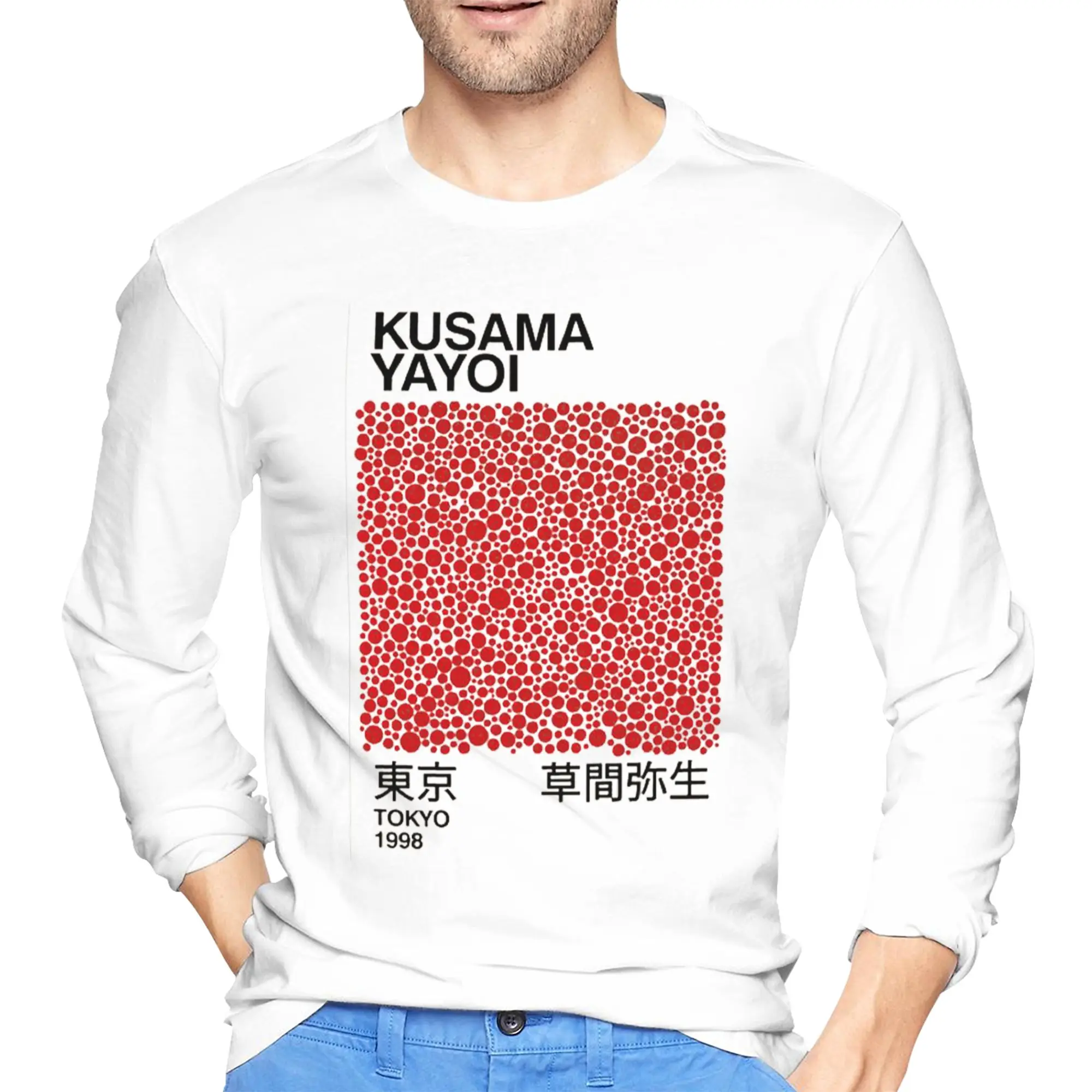 Yayoi Kusama Abstract Painting Men's Long Sleeved T-shirt Casual Round Neck T shirts Spring and Autumn Men tops
Yayoi Kusama Abstract Painting Men's Long Sleeved T-shirt Casual Round Neck T shirts Spring and Autumn Men tops