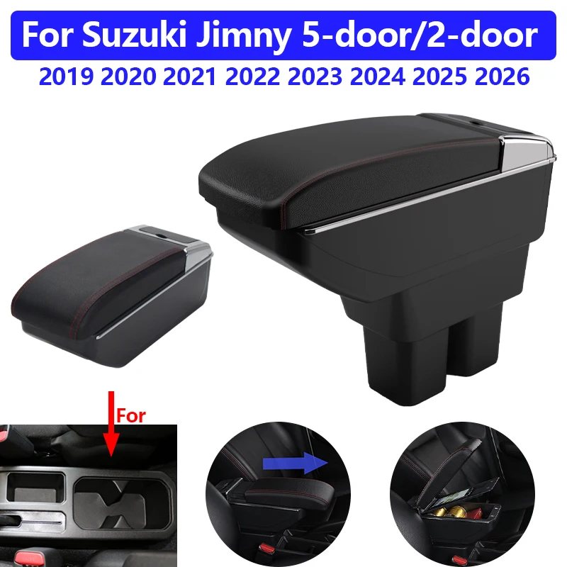For Suzuki Jimny JB64 JB74 2019-2024 2025 2026 5-door/2-door Car Armrest Box Center Console Storage with Cup Holder No Drilling
For Suzuki Jimny JB64 JB74 2019-2024 2025 2026 5-door/2-door Car Armrest Box Center Console Storage with Cup Holder No Drilling