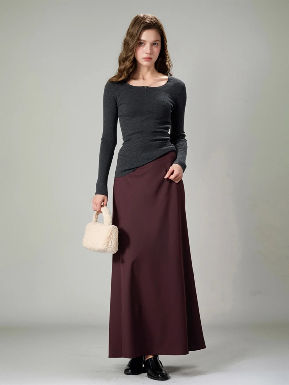 Ankela High Waist Zipper A-Line Skirt Women's Commute Loose Slimming Simple Style for Autumn 2024 Korean Version
Ankela High Waist Zipper A-Line Skirt Women's Commute Loose Slimming Simple Style for Autumn 2024 Korean Version
