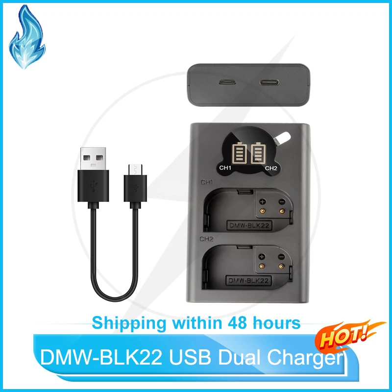 DMW-BLK22 USB Dual Charger for Panasonic Lumix DC-S5 DC-S5 II DC-S5 IIX GH5 II GH6 S5II S5IIX S5M2 S5M2X GH5M2
DMW-BLK22 USB Dual Charger for Panasonic Lumix DC-S5 DC-S5 II DC-S5 IIX GH5 II GH6 S5II S5IIX S5M2 S5M2X GH5M2