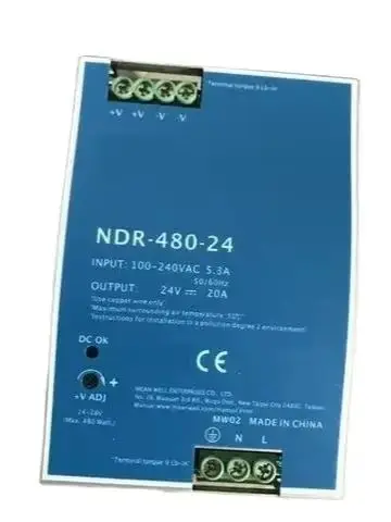 480W 100V-240VAC to DC 24V 48V NDR-480-24 NDR-480-48 DIN Rail Type Switching Power Supply
480W 100V-240VAC to DC 24V 48V NDR-480-24 NDR-480-48 DIN Rail Type Switching Power Supply