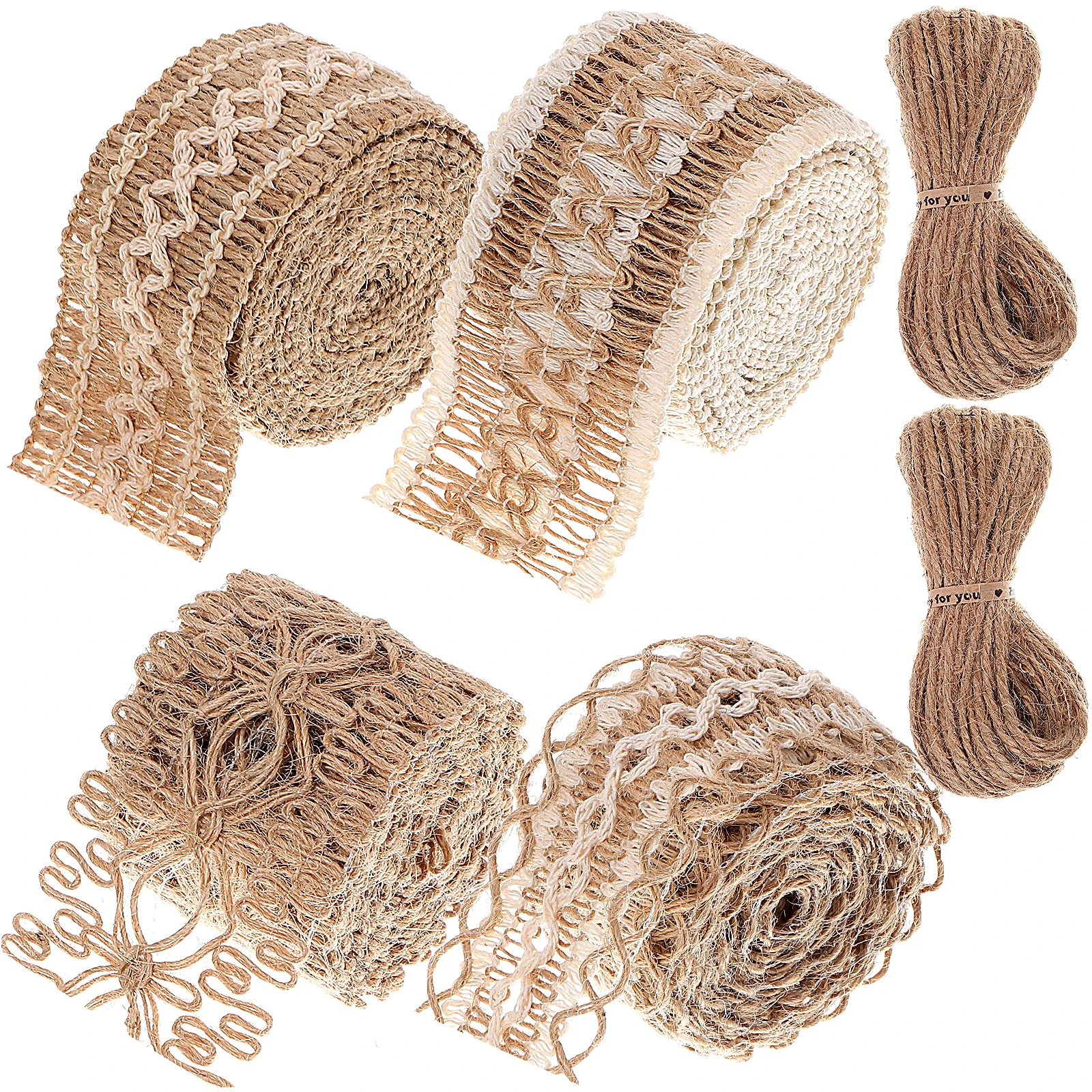 6pcs Burlap Jute Twine Vintage Lace Trim Ribbon Decor Gardening Vase Craft Home Party Gift Packaging Twine Ribbon Box
6pcs Burlap Jute Twine Vintage Lace Trim Ribbon Decor Gardening Vase Craft Home Party Gift Packaging Twine Ribbon Box