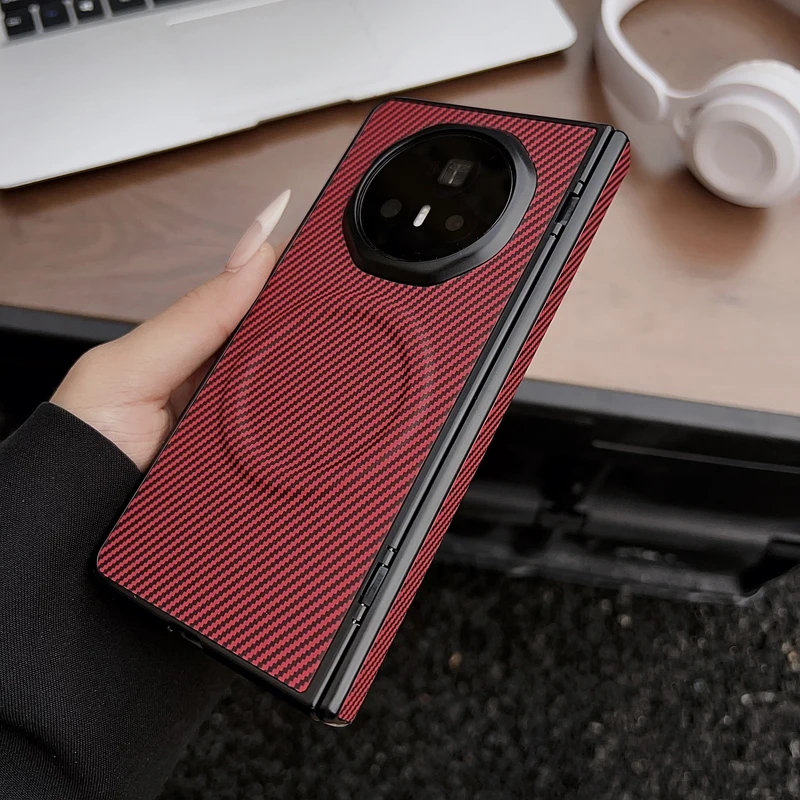 Чехол для Honor Magic V5, роскошный чехол из искусственной кожи с узором из углеродного волокна, складной чехол для беспроводной зарядки для HONOR Magic V5
Чехол для Honor Magic V5, роскошный чехол из искусственной кожи с узором из углеродного волокна, складной чехол для беспроводной зарядки для HONOR Magic V5