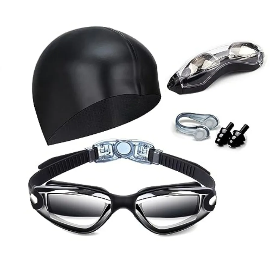 Swim Goggles Swimming Goggles Leaking with se Clip, Earplugs, Swim Cap and Case for Men Women
Swim Goggles Swimming Goggles Leaking with se Clip, Earplugs, Swim Cap and Case for Men Women