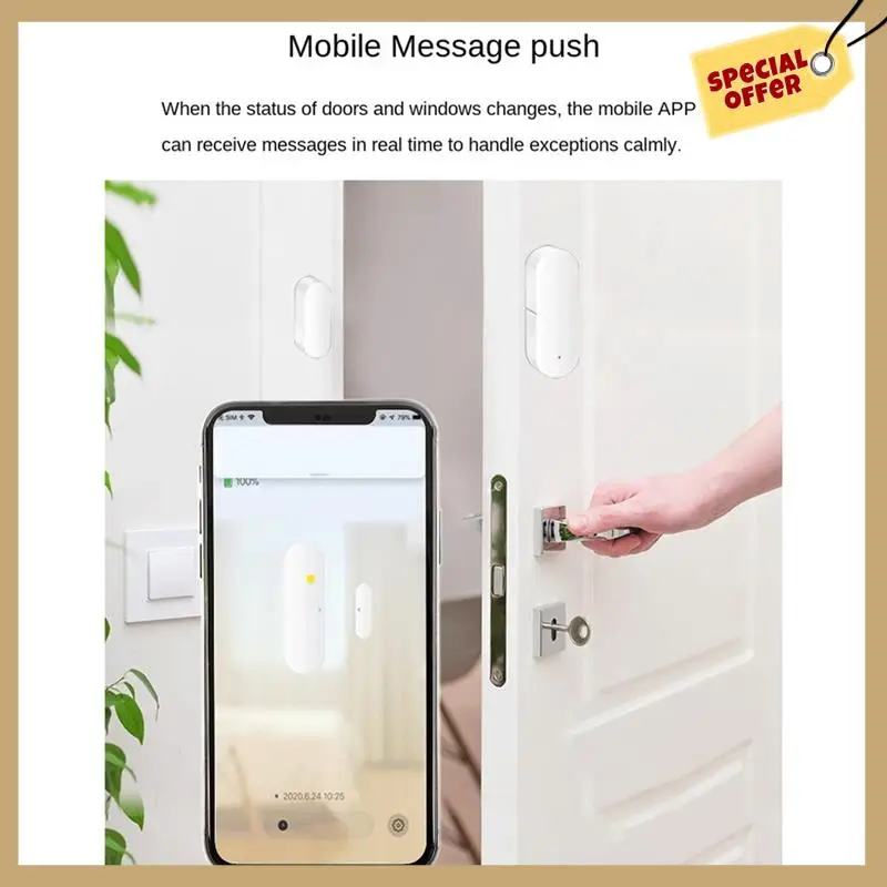 Магнитный датчик двери Zigbee Tuya Smart TUAY, открытие окна, двери, домашнее напоминание, противоугонная индукционная сигнализация
Магнитный датчик двери Zigbee Tuya Smart TUAY, открытие окна, двери, домашнее напоминание, противоугонная индукционная сигнализация
