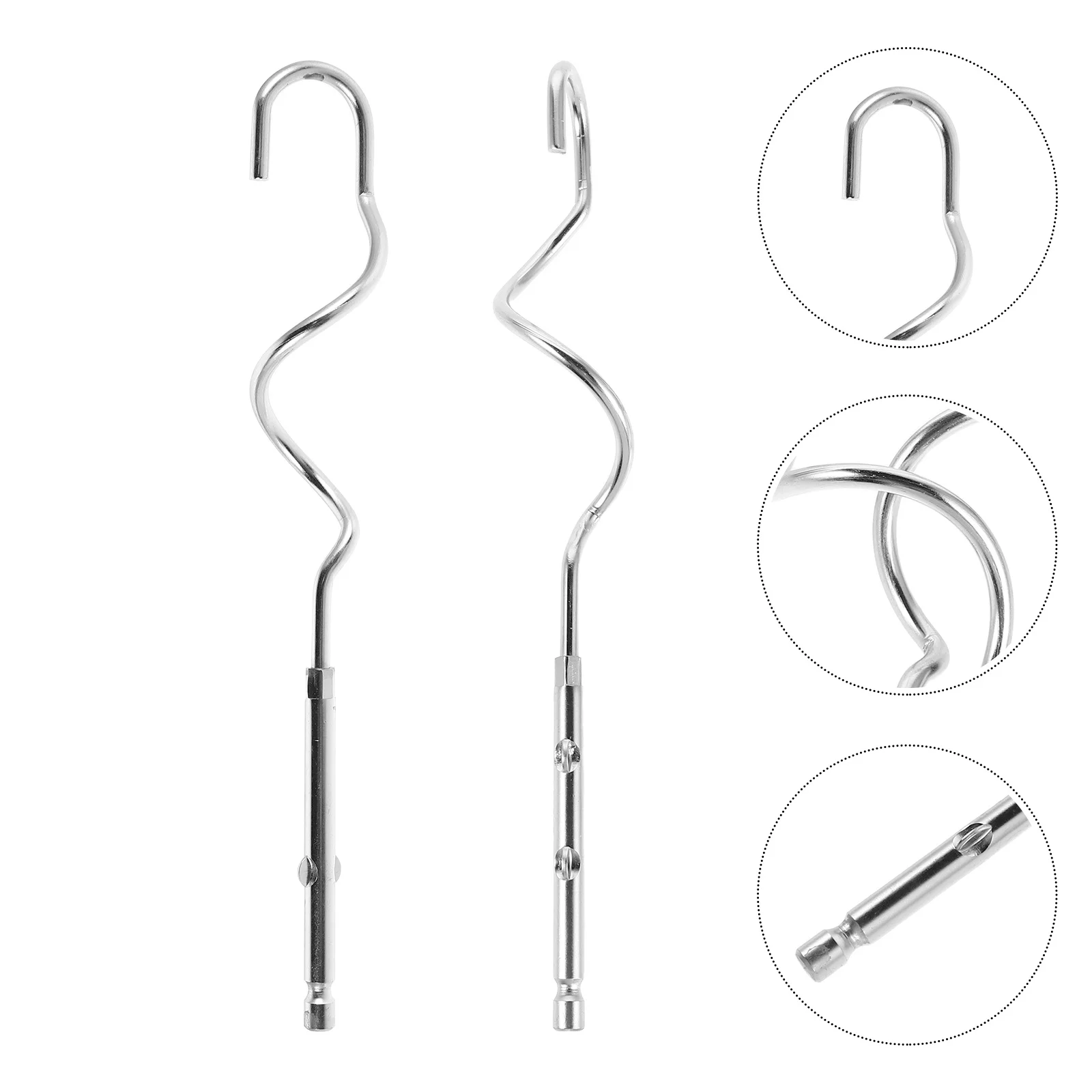 2Pcs Stainless Steel Hand Mixer Beaters Manual Egg Whisk Dough Hook Mixer Replacement Kitchen Whisk Attachments
2Pcs Stainless Steel Hand Mixer Beaters Manual Egg Whisk Dough Hook Mixer Replacement Kitchen Whisk Attachments