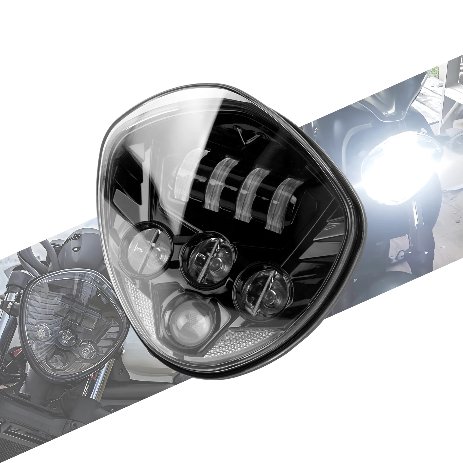 Motorcycle Headlight Front LED Light High Low Beam Lamp Universal Headlamp For Harley Touring Dyna Softail Sportster For Yamaha
Motorcycle Headlight Front LED Light High Low Beam Lamp Universal Headlamp For Harley Touring Dyna Softail Sportster For Yamaha