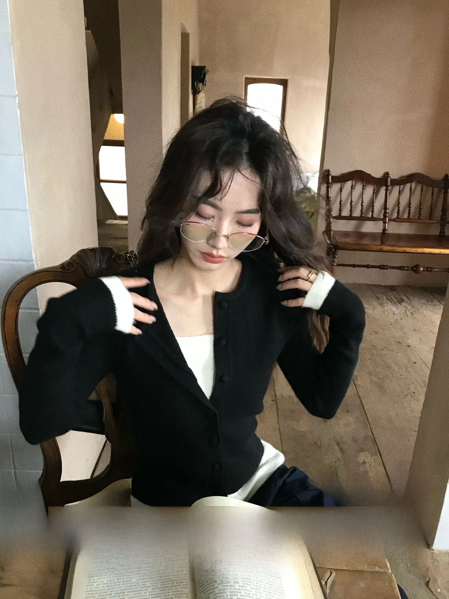 Silent Symphony Knitted Open Cardigan Women's Faion Blend Colors Slim Fit Soft Polyester Wool Blend Long Sve round Ne
Silent Symphony Knitted Open Cardigan Women's Faion Blend Colors Slim Fit Soft Polyester Wool Blend Long Sve round Ne