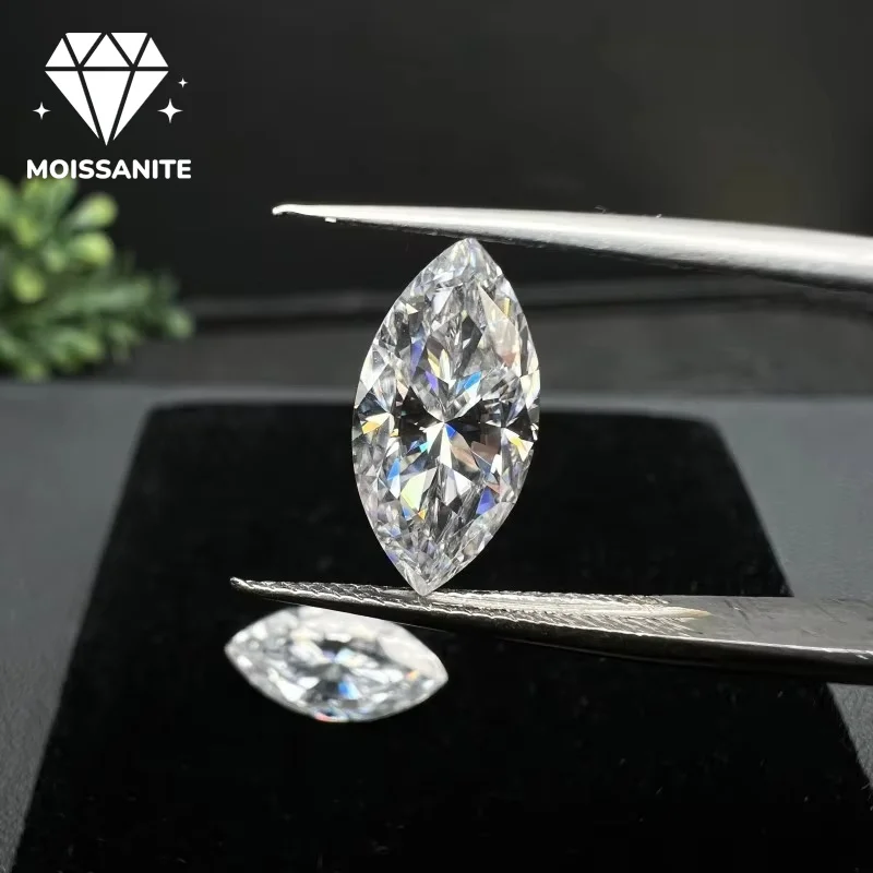 Simulated Loose Moissanite Gemstones with A Sub - Brilliant Marquise Cut: An Ideal Option for Crafting Engagement Rings, Pendant
Simulated Loose Moissanite Gemstones with A Sub - Brilliant Marquise Cut: An Ideal Option for Crafting Engagement Rings, Pendant