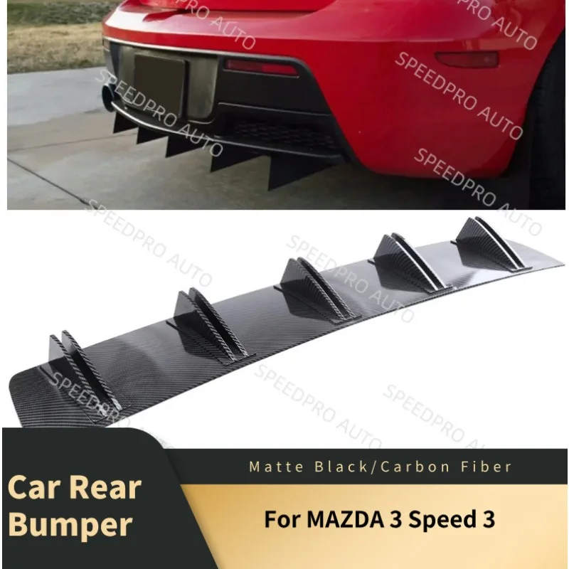 Rear Diffuser 5 Fins Shark Bumper Splitter Spoiler Lip For M-AZDA 3 Speed 3 Car Body Kit Accessories Carbon Fiber
Rear Diffuser 5 Fins Shark Bumper Splitter Spoiler Lip For M-AZDA 3 Speed 3 Car Body Kit Accessories Carbon Fiber