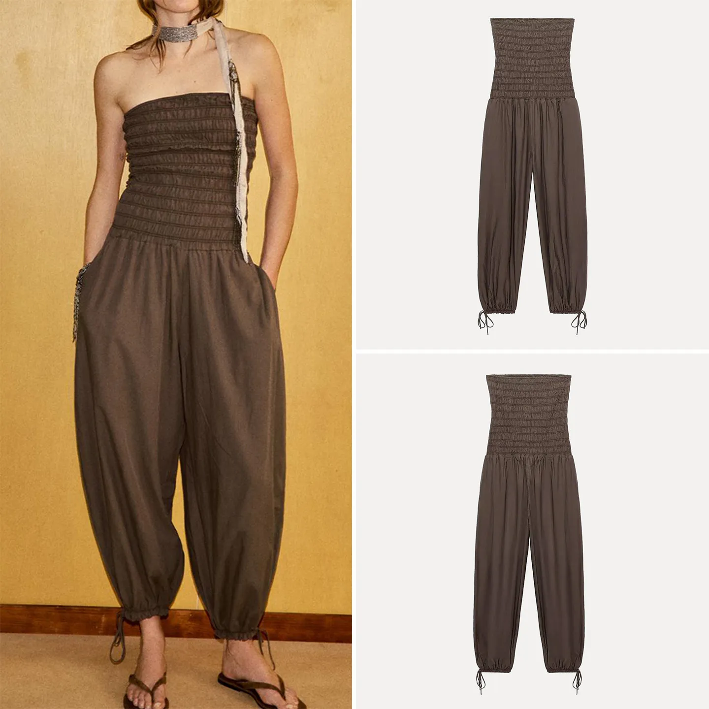 Spring 2026 High Waist Straight Collar Shoulder Bared Country Style Suit ZADATA Commute Workwear Long Pants
Spring 2026 High Waist Straight Collar Shoulder Bared Country Style Suit ZADATA Commute Workwear Long Pants