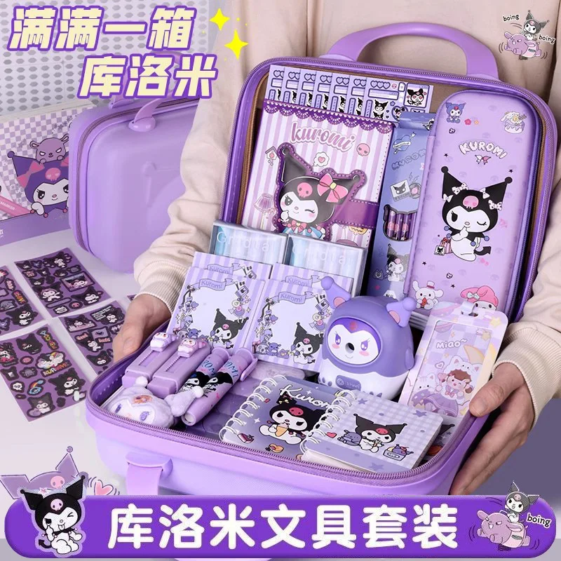 Sanrio Stationary Set Kuromi Kawaii Cartoon Stationery Big Gift Package Hello Kitty Cute Cartoon Child School Supplies Suit Gift
Sanrio Stationary Set Kuromi Kawaii Cartoon Stationery Big Gift Package Hello Kitty Cute Cartoon Child School Supplies Suit Gift