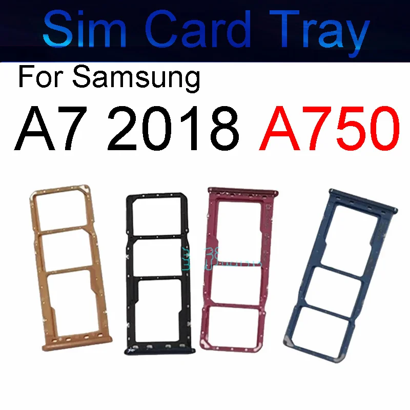 Лоток для SIM-карты для Samsung Galaxy A7 2018 A750, двойной разъем для SIM-карты, держатель лотка, адаптер, запасные части для ремонта A7 2018
Лоток для SIM-карты для Samsung Galaxy A7 2018 A750, двойной разъем для SIM-карты, держатель лотка, адаптер, запасные части для ремонта A7 2018