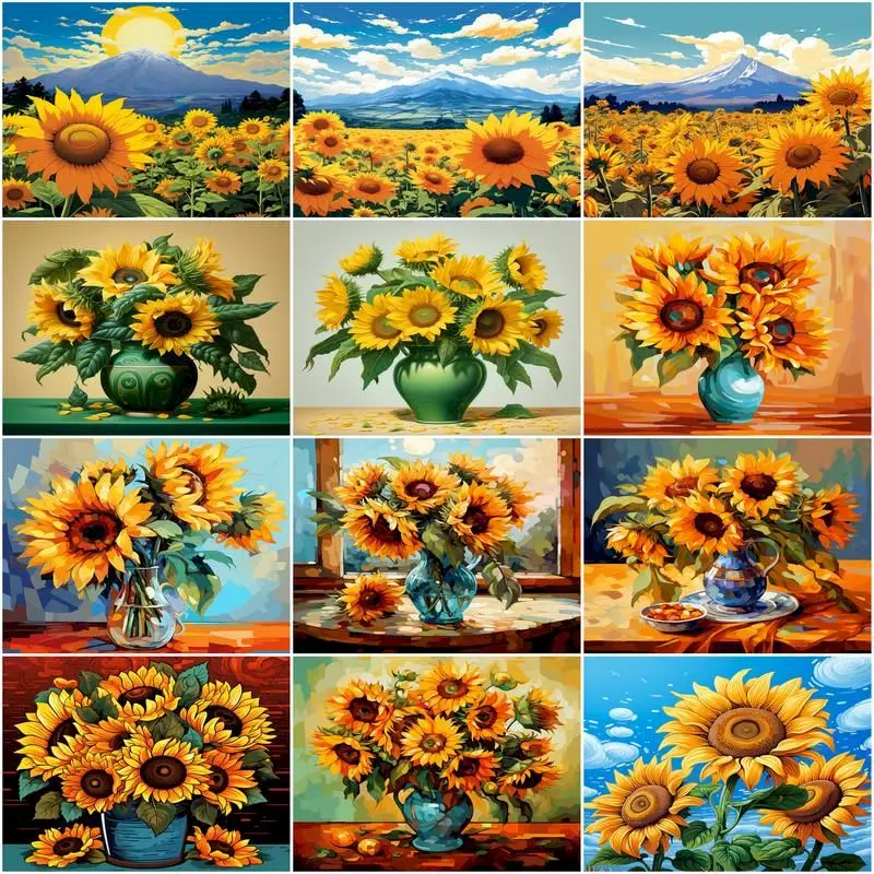 GATYZTORY 40x50cm Paint By Numbers Frame Sunflower Acrylic Easy Painting By Numbers For Wall Home Decor Gift
GATYZTORY 40x50cm Paint By Numbers Frame Sunflower Acrylic Easy Painting By Numbers For Wall Home Decor Gift