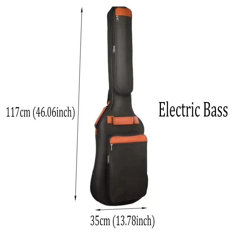 600D Oxford Waterproof Electric Bass Electric Guitar Bag 10mm Cotton Padded Backpack Soft Guitar Case Dustproof BassCover Suits
600D Oxford Waterproof Electric Bass Electric Guitar Bag 10mm Cotton Padded Backpack Soft Guitar Case Dustproof BassCover Suits