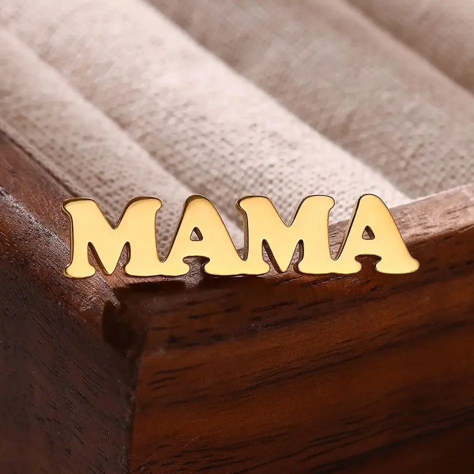 Mama Letter Elegant Brooch Mather Women Gold Color Stainless Steel Clothing Decoration Tiny Jewelry Fashion Mother's Day Gifts
Mama Letter Elegant Brooch Mather Women Gold Color Stainless Steel Clothing Decoration Tiny Jewelry Fashion Mother's Day Gifts