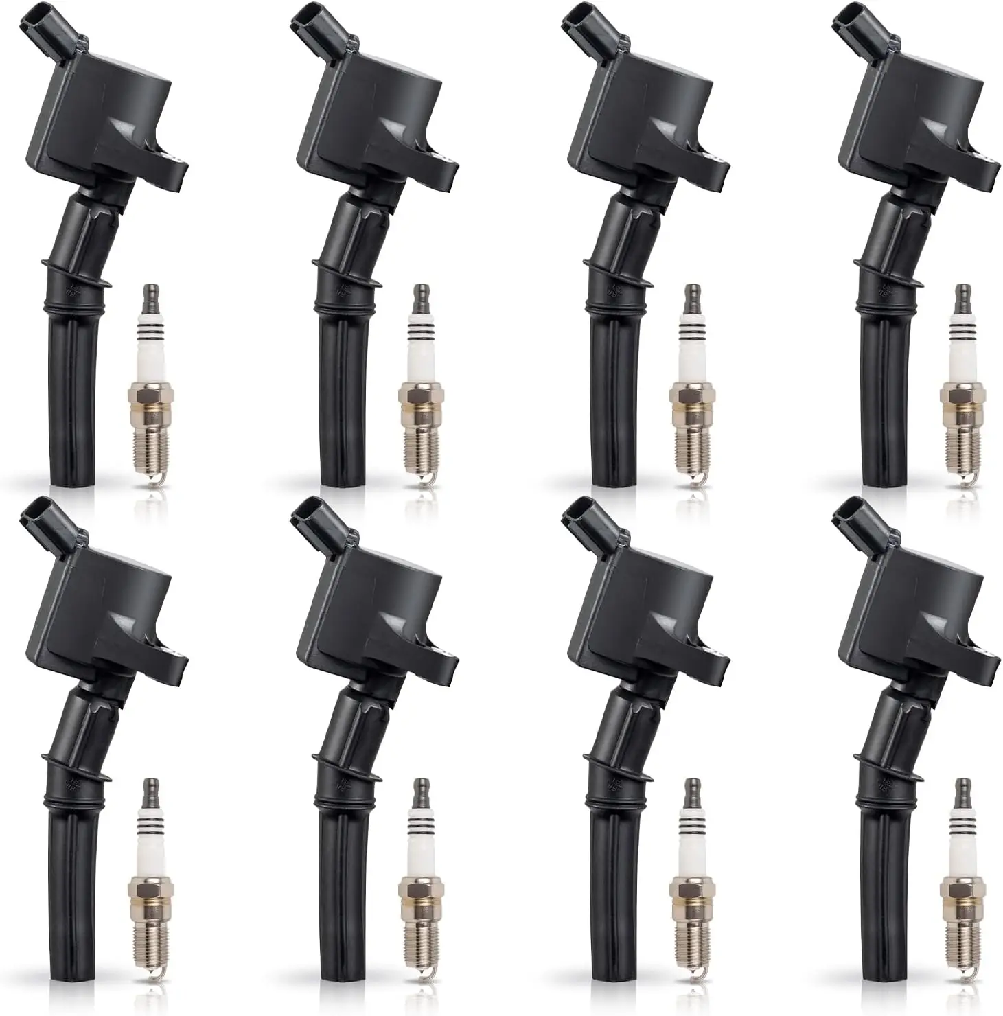 8 Ignition Coils & 8 Spark Plugs for Ford 4.6L 5.4L 6.8L V8 1998-2008 E150 E250 E350 F150 F250 F350 Expedition Excursion
8 Ignition Coils & 8 Spark Plugs for Ford 4.6L 5.4L 6.8L V8 1998-2008 E150 E250 E350 F150 F250 F350 Expedition Excursion