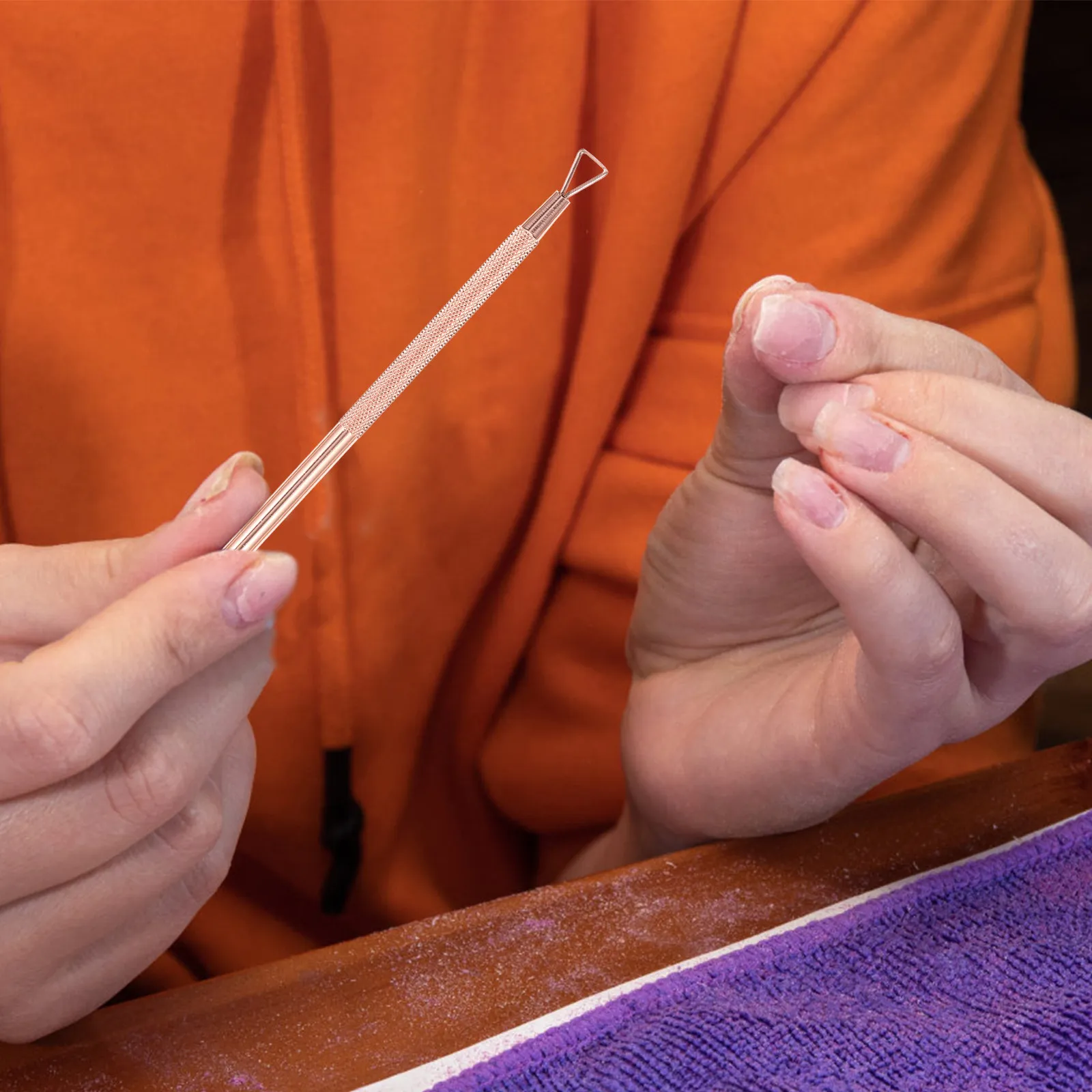 5Pcs Premium Stainless Steel Cuticle Pusher Gel Nail Remover Tool Set for Home Salon Use Nail Dead Skin Trimming Pushers
5Pcs Premium Stainless Steel Cuticle Pusher Gel Nail Remover Tool Set for Home Salon Use Nail Dead Skin Trimming Pushers