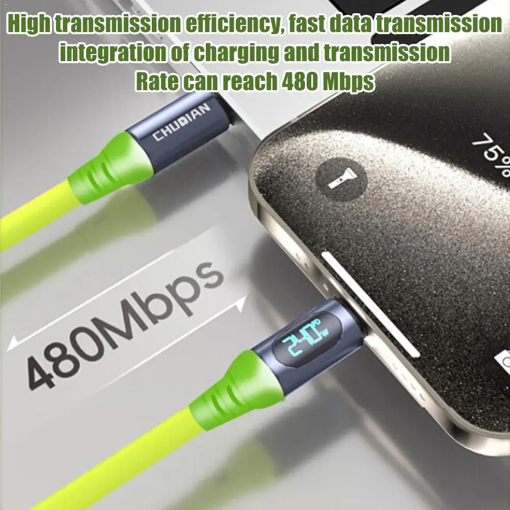 240W PD30 Fast Charging Data Cable USB To C & Type C To Type C Digital Display Charger Cord For IPhone 17 16
240W PD30 Fast Charging Data Cable USB To C & Type C To Type C Digital Display Charger Cord For IPhone 17 16