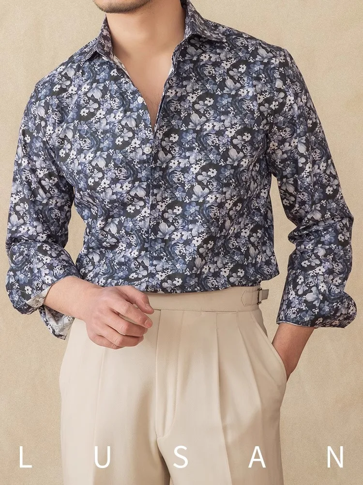 Men's Pure Cotton Printed Shirt - Spring Summer Retro Breathable Long Sleeve Vacation Casual Top
Men's Pure Cotton Printed Shirt - Spring Summer Retro Breathable Long Sleeve Vacation Casual Top