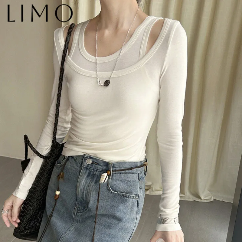 LIMO Designer 2 Piece Set Sexy Long Sleeve Tshirt Vest U-Neck Slim Fit Casual Elegant Comfortable Solid Color Spring Summer Chic
LIMO Designer 2 Piece Set Sexy Long Sleeve Tshirt Vest U-Neck Slim Fit Casual Elegant Comfortable Solid Color Spring Summer Chic