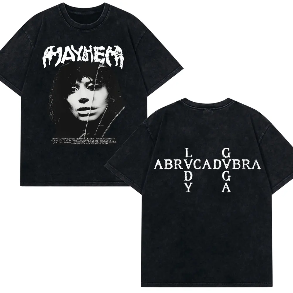 Vintage Lady Gaga The Mayhem Ball Tour 2025 Washed T-Shirt Men Women Pop Music Fashion T Shirt Cotton Oversized Casual T Shirts
Vintage Lady Gaga The Mayhem Ball Tour 2025 Washed T-Shirt Men Women Pop Music Fashion T Shirt Cotton Oversized Casual T Shirts