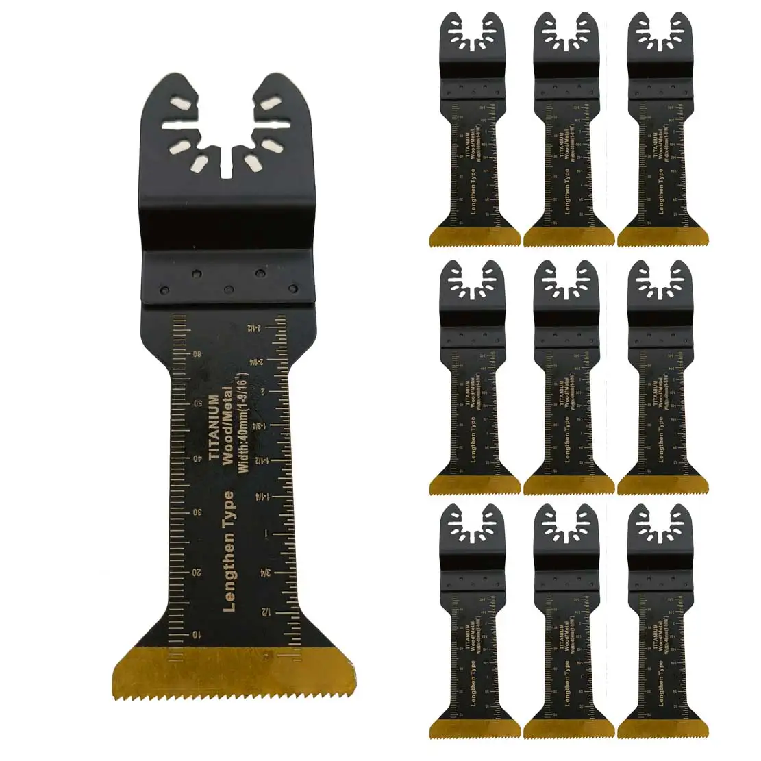 Blade 10Pieces Bimetal Titanium Plated Saw For Thin Metal Cutting Wood Board With Nails Working Brass Tube AL-alloy Window
Blade 10Pieces Bimetal Titanium Plated Saw For Thin Metal Cutting Wood Board With Nails Working Brass Tube AL-alloy Window