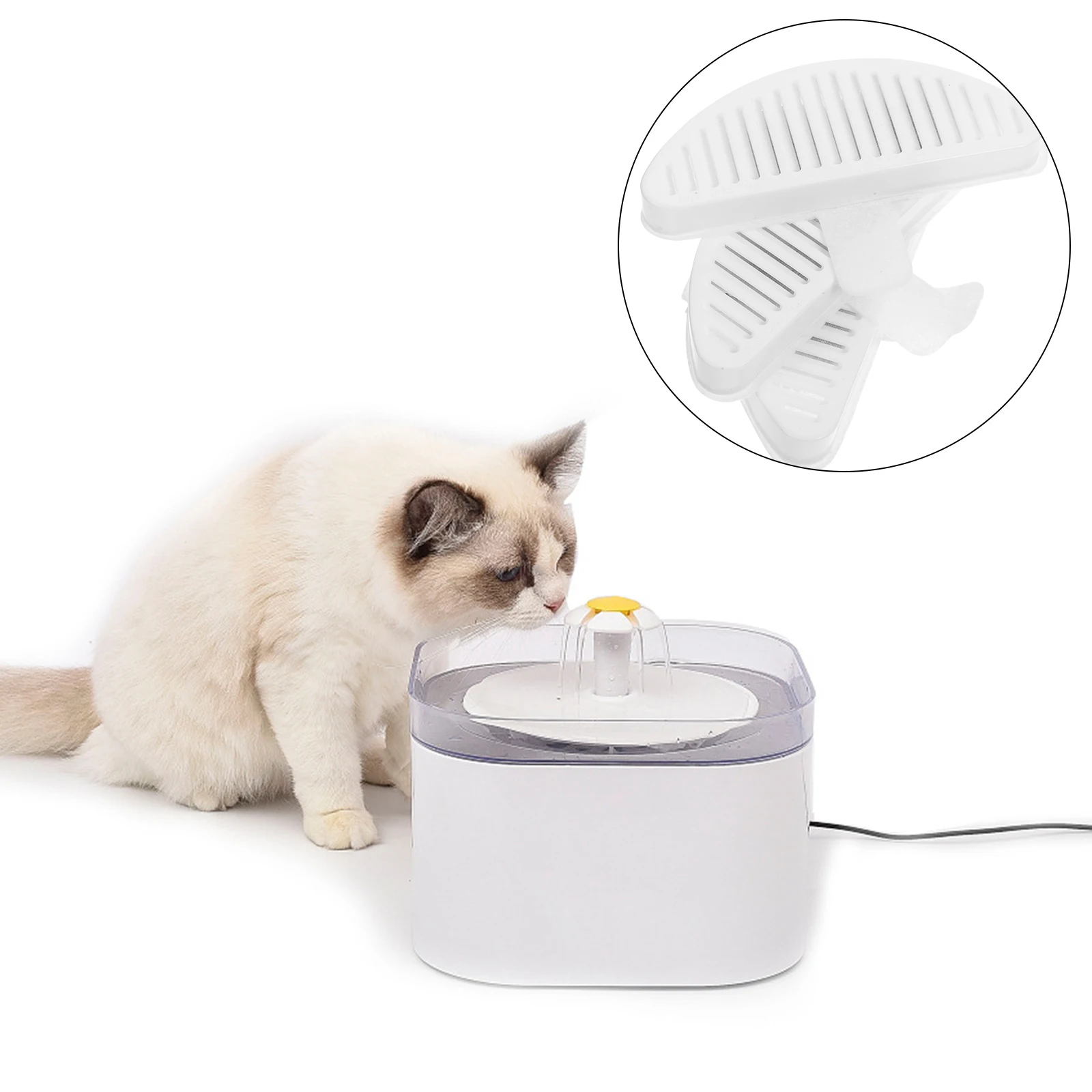 1 Set Cat Water Dispenser Filter Replacement Pet Water Fountain With Filter Cotton Reusable Strainer Tool Compatible For Uahpet 
1 Set Cat Water Dispenser Filter Replacement Pet Water Fountain With Filter Cotton Reusable Strainer Tool Compatible For Uahpet