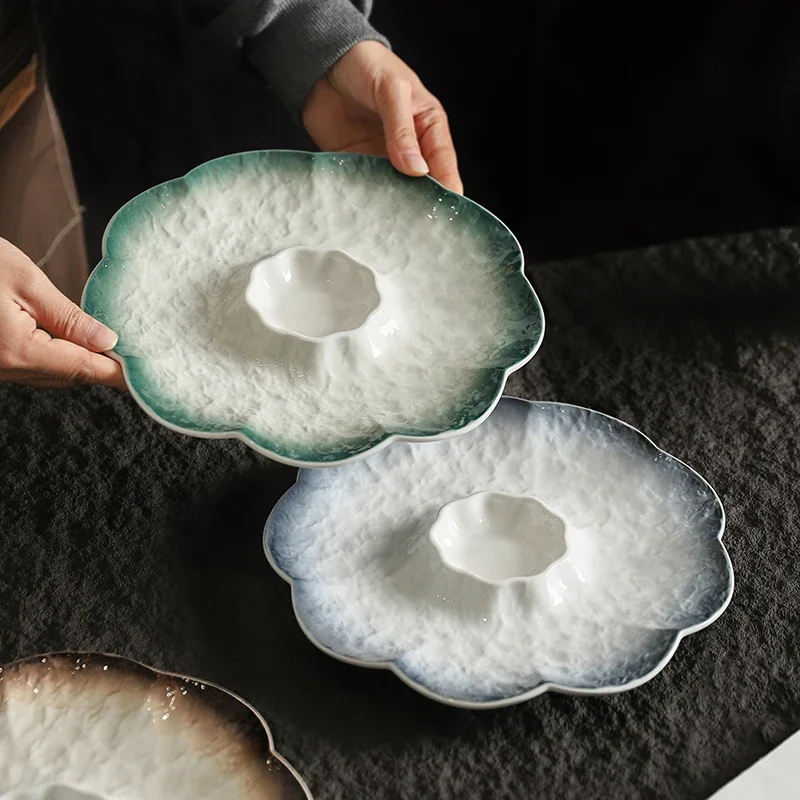 Creative Ceramic Dumpling Plate with Vinegar Dish Breakfast Plate Home Hotel Dish Plate Shrimp Plate Special Dumpling Dish
Creative Ceramic Dumpling Plate with Vinegar Dish Breakfast Plate Home Hotel Dish Plate Shrimp Plate Special Dumpling Dish