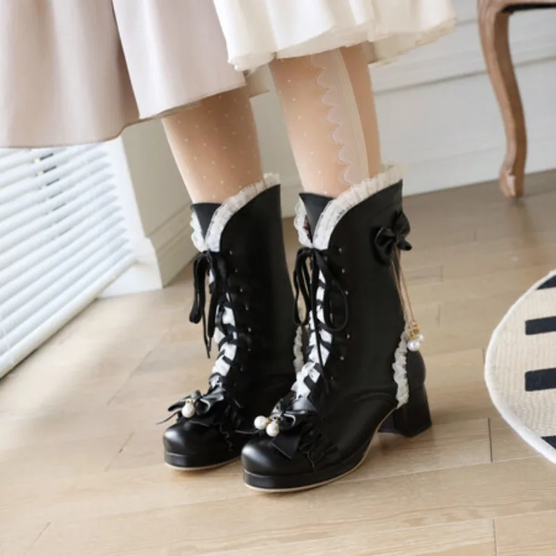 Туфли на высоком каблуке для девочек, модные туфли принцессы для свадебной вечеринки, сапоги на высоком каблуке с перекрестной завязкой и бантом, женские сапоги, женская обувь 45
Туфли на высоком каблуке для девочек, модные туфли принцессы для свадебной вечеринки, сапоги на высоком каблуке с перекрестной завязкой и бантом, женские сапоги, женская обувь 45