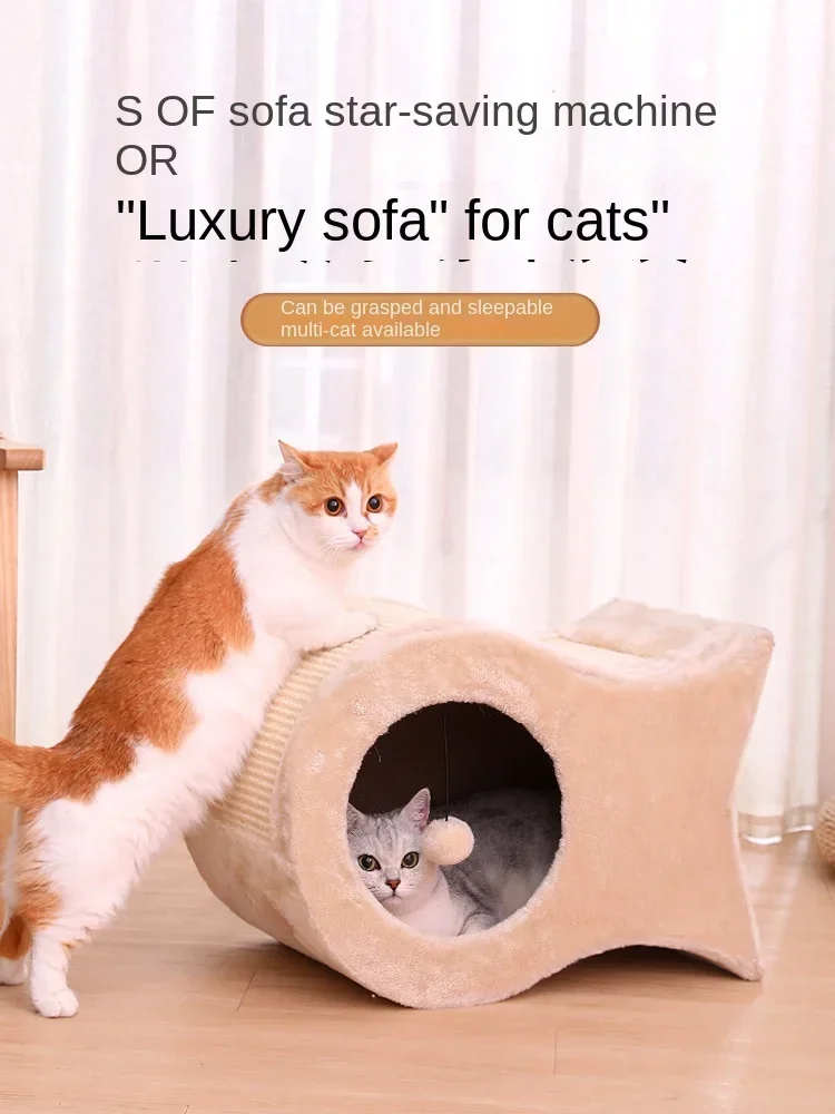 Cat Nest Warm Cat House Enclosed House All Year Round Winter Cat Sleeping Nest Pet Supplies
Cat Nest Warm Cat House Enclosed House All Year Round Winter Cat Sleeping Nest Pet Supplies