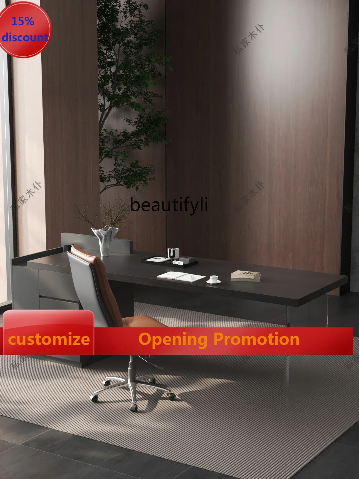 Desk light luxury modern living room workbench household modern simple computer desk G1218 
Desk light luxury modern living room workbench household modern simple computer desk G1218