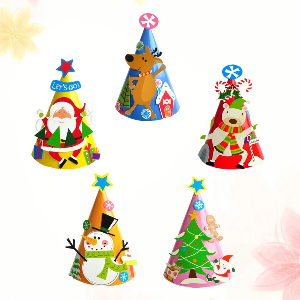 5pcs Christmas Hat Diy Paper Cartoon Party Decoration Home Office Decor Standalone Wearable Craft Activity
5pcs Christmas Hat Diy Paper Cartoon Party Decoration Home Office Decor Standalone Wearable Craft Activity