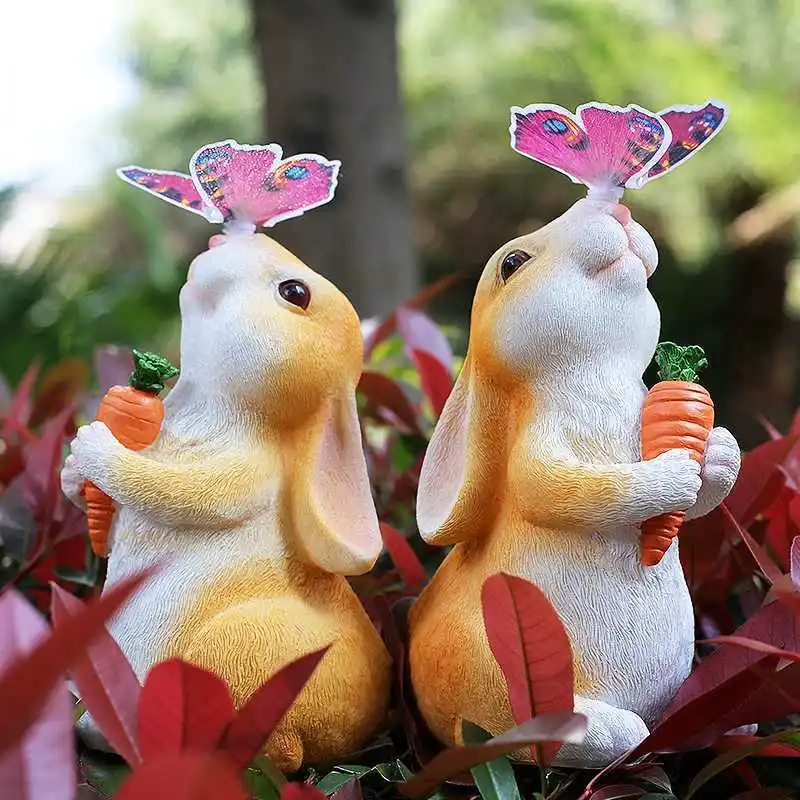 Садовые солнечные уличные статуи, кролик, свет, кролик с бабочкой и 7-цветной лампой, патио, пасхальное украшение для газона, балкона
Садовые солнечные уличные статуи, кролик, свет, кролик с бабочкой и 7-цветной лампой, патио, пасхальное украшение для газона, балкона