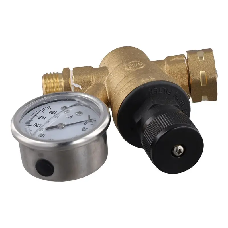 RV Water Pressure Regulating Valve Adjustable Pressure Reducing Valve For Camper Van Travel Trailers
RV Water Pressure Regulating Valve Adjustable Pressure Reducing Valve For Camper Van Travel Trailers