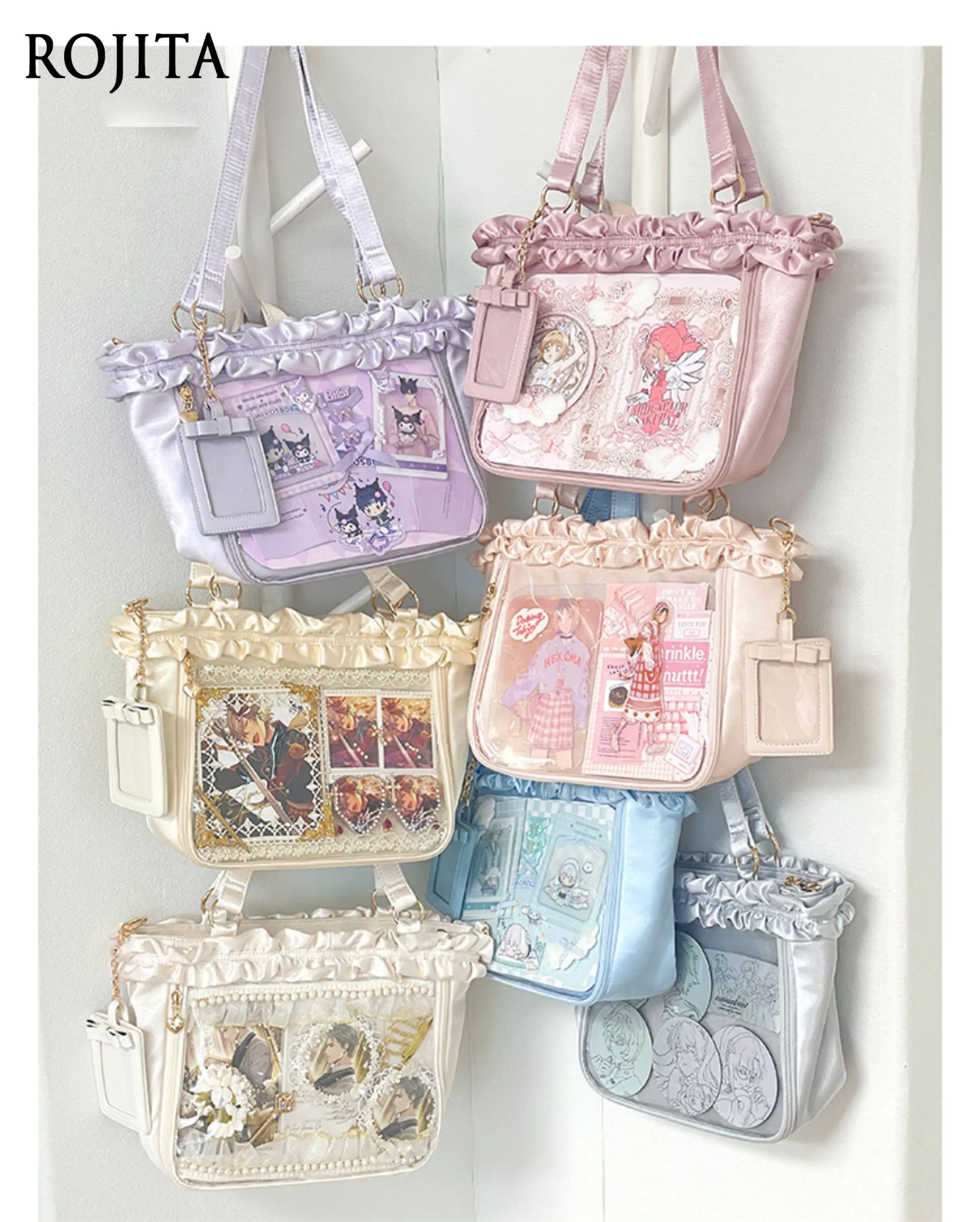 Kawaii Ruffle Bag Pain Bag Allowance Daily Comic Exhibition Second-dimensional Students Large Capacity Anime Pin Display Bag
Kawaii Ruffle Bag Pain Bag Allowance Daily Comic Exhibition Second-dimensional Students Large Capacity Anime Pin Display Bag