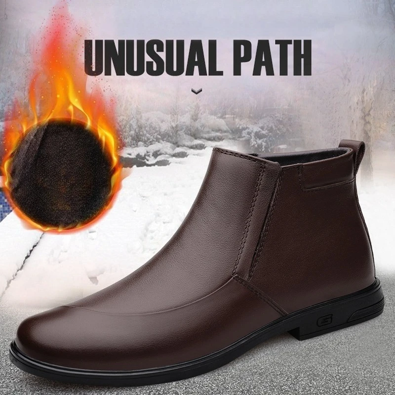 2025 New 36-46 Large-sized Men's Genuine Leather Shoes with Soft Soles, Handcrafted Casual Leather Boots and Fleece Single Boots
2025 New 36-46 Large-sized Men's Genuine Leather Shoes with Soft Soles, Handcrafted Casual Leather Boots and Fleece Single Boots