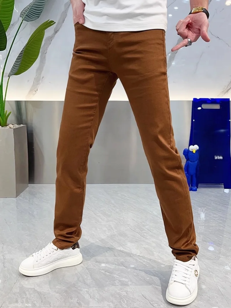 Elegant Men's Color Jeans Slim Fit Casual Elastic Long Pants Spring Summer Fashion Trend Breathable Comfortable Youth S...
Elegant Men's Color Jeans Slim Fit Casual Elastic Long Pants Spring Summer Fashion Trend Breathable Comfortable Youth S...