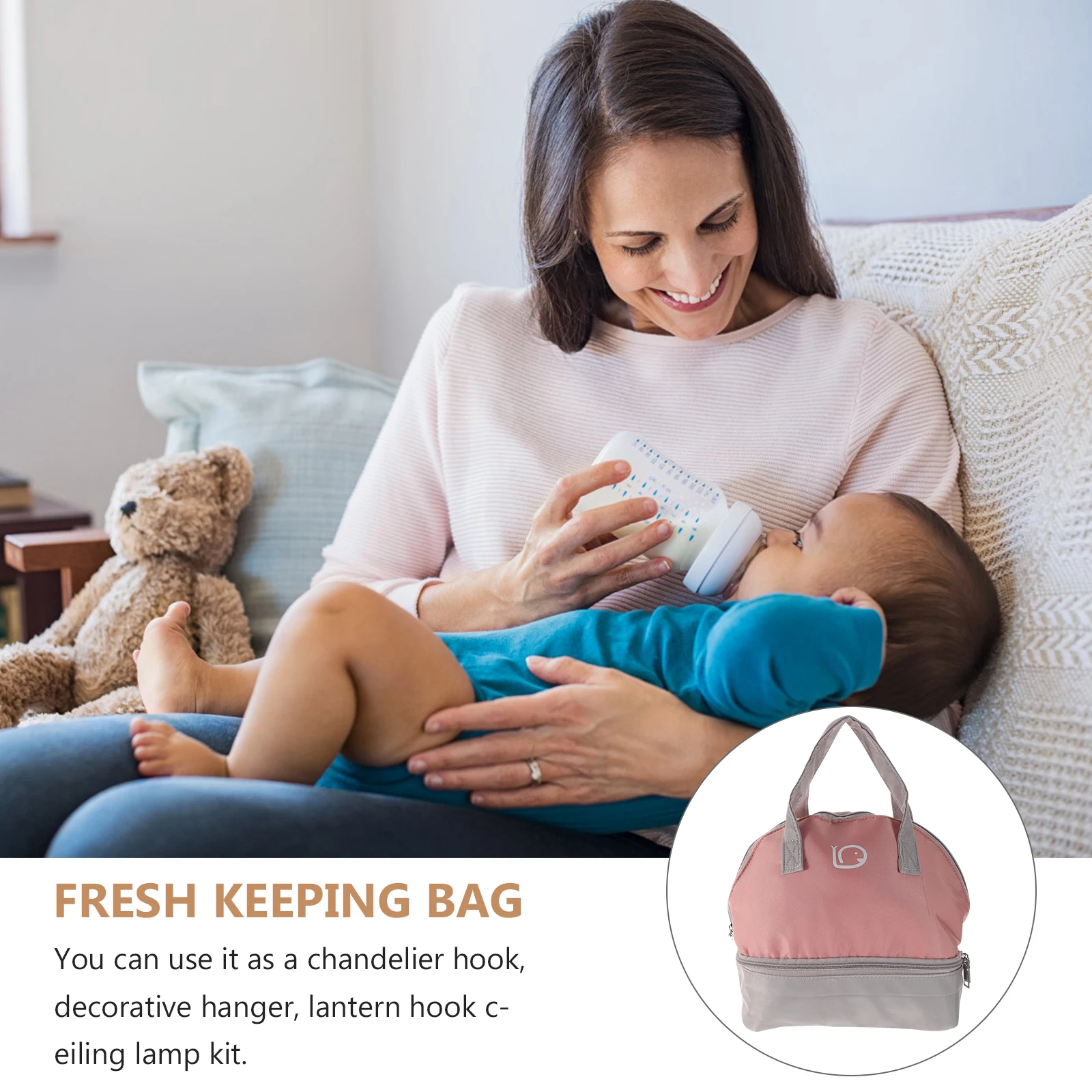 1pc Insulated Breast Milk Waterproof Thermal Storage Organizer Portable Bottle Tote Double Layer Foil Lining For Baby Bottle
1pc Insulated Breast Milk Waterproof Thermal Storage Organizer Portable Bottle Tote Double Layer Foil Lining For Baby Bottle