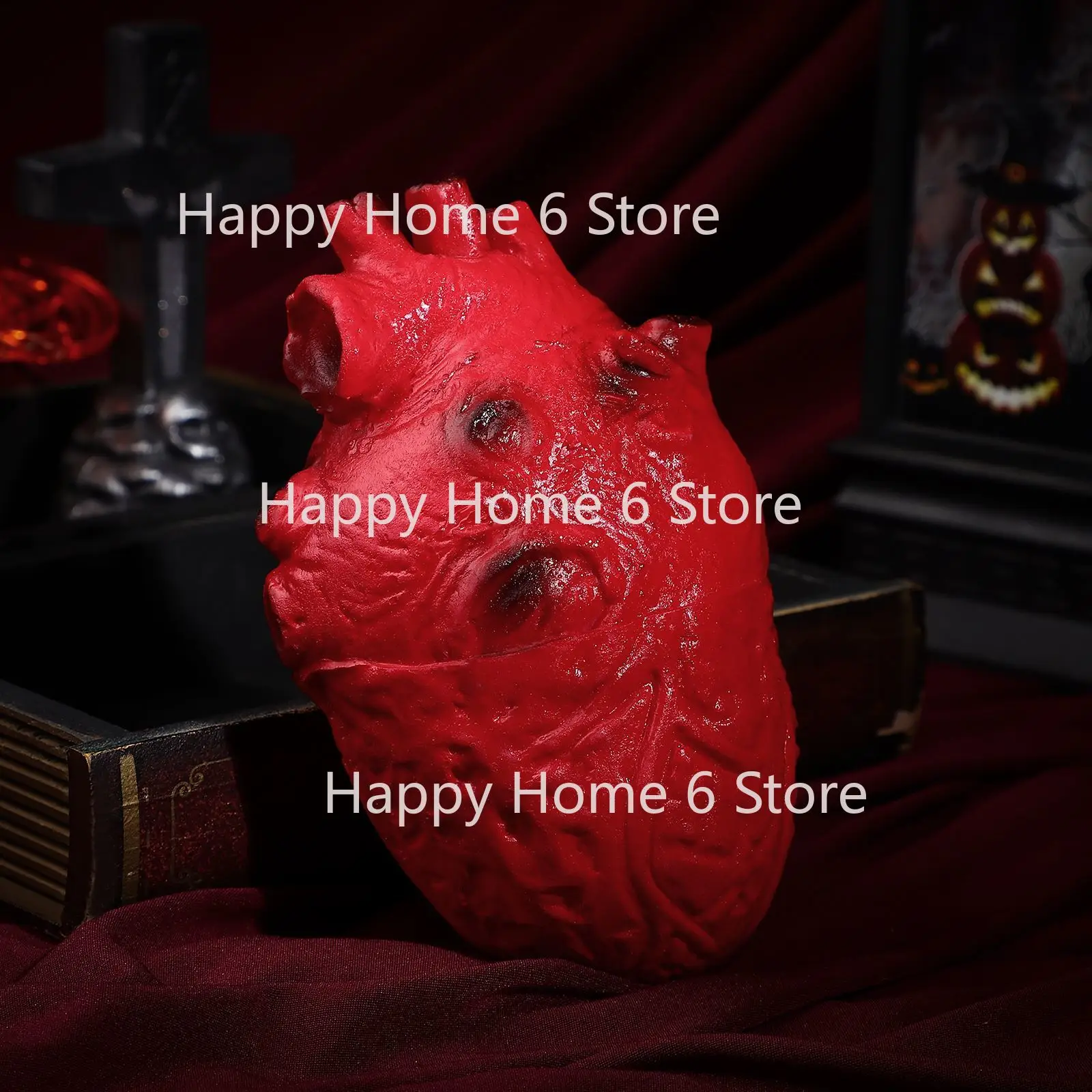 1PC Halloween Horrible Bloody Severed Horror Scary Human Heart Lifesize Scary Fake Rubber Gory Body Part Halloween Decorations
1PC Halloween Horrible Bloody Severed Horror Scary Human Heart Lifesize Scary Fake Rubber Gory Body Part Halloween Decorations