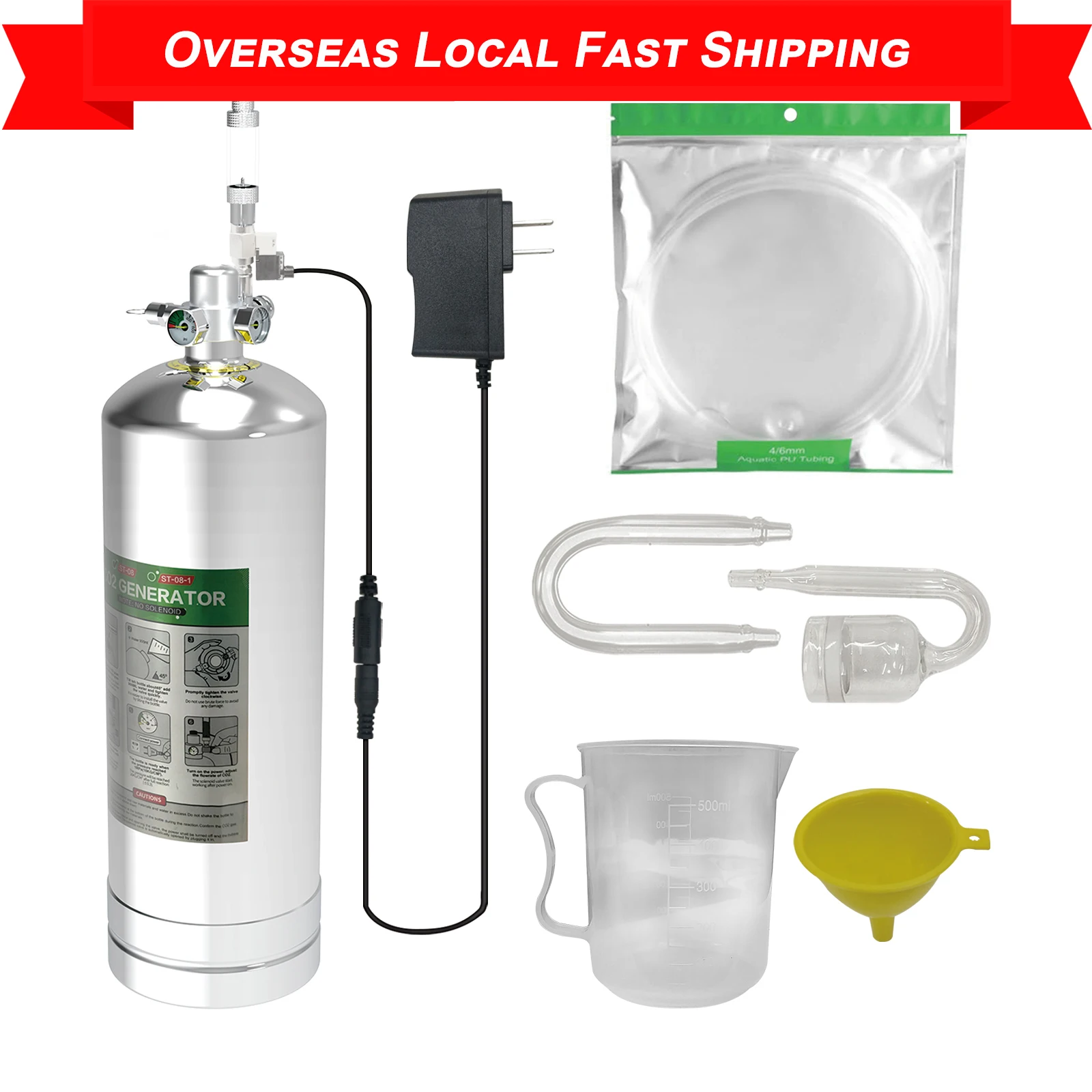 Aquarium 2.5/4L CO2 Generator Stainless Steel CO2 Cylinder Generator Reaction System Set Fish Tank CO2 Plant Breeding Equipment
Aquarium 2.5/4L CO2 Generator Stainless Steel CO2 Cylinder Generator Reaction System Set Fish Tank CO2 Plant Breeding Equipment