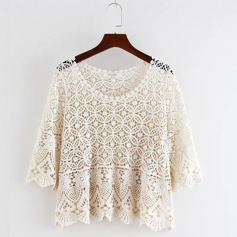 Small shawl pullover women 2023 summer new skirt with a pullover short loose knitted hollow o neck solid pullover women tops
Small shawl pullover women 2023 summer new skirt with a pullover short loose knitted hollow o neck solid pullover women tops