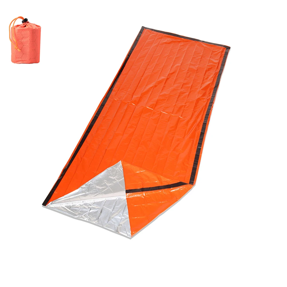 Portable Outdoor Emergency Foil Blankets Aluminum Film Sleeping Bag Survival Camping Gear Bright Orange Store Durable
Portable Outdoor Emergency Foil Blankets Aluminum Film Sleeping Bag Survival Camping Gear Bright Orange Store Durable