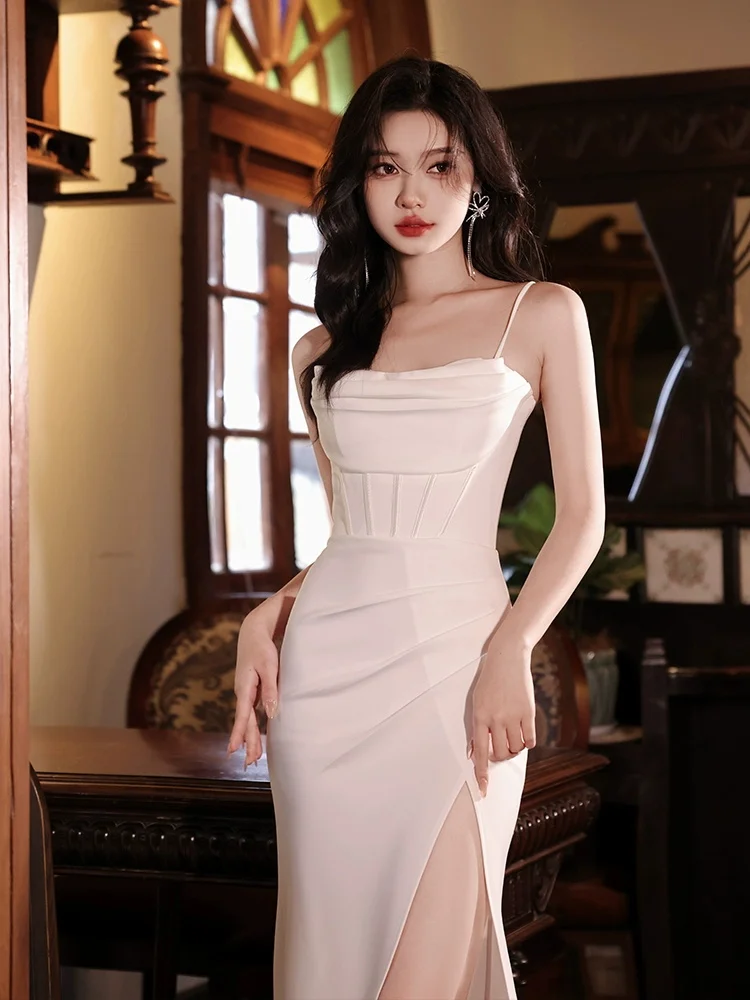 DSP Elegant Mermaid Strap Satin Prom Dresses 2025 Woman Formal Dress Special Occasion Party Dresses Evening Gowns
DSP Elegant Mermaid Strap Satin Prom Dresses 2025 Woman Formal Dress Special Occasion Party Dresses Evening Gowns