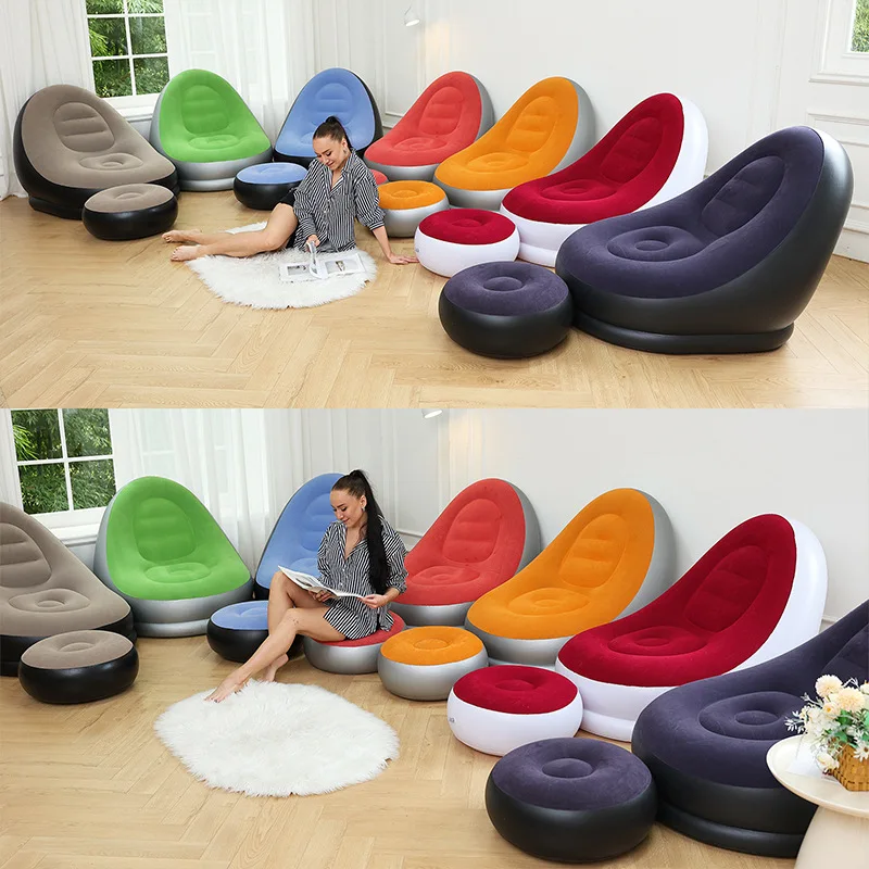 1pcs Eco Friendly Thickened PVC Flocking Inflatable Sofa Portable Minimalist Foldable Air Cushion Lounge Chair Lazy Sofa
1pcs Eco Friendly Thickened PVC Flocking Inflatable Sofa Portable Minimalist Foldable Air Cushion Lounge Chair Lazy Sofa