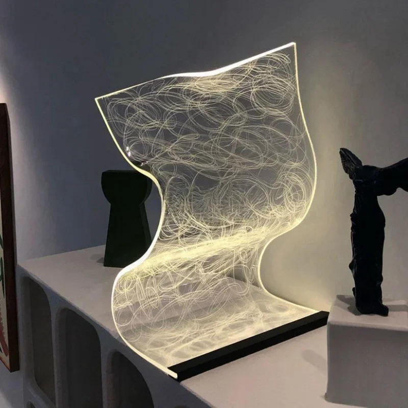 Acrylic LED lamp charging switch control home decoration bedside living room Nordic lamp
Acrylic LED lamp charging switch control home decoration bedside living room Nordic lamp