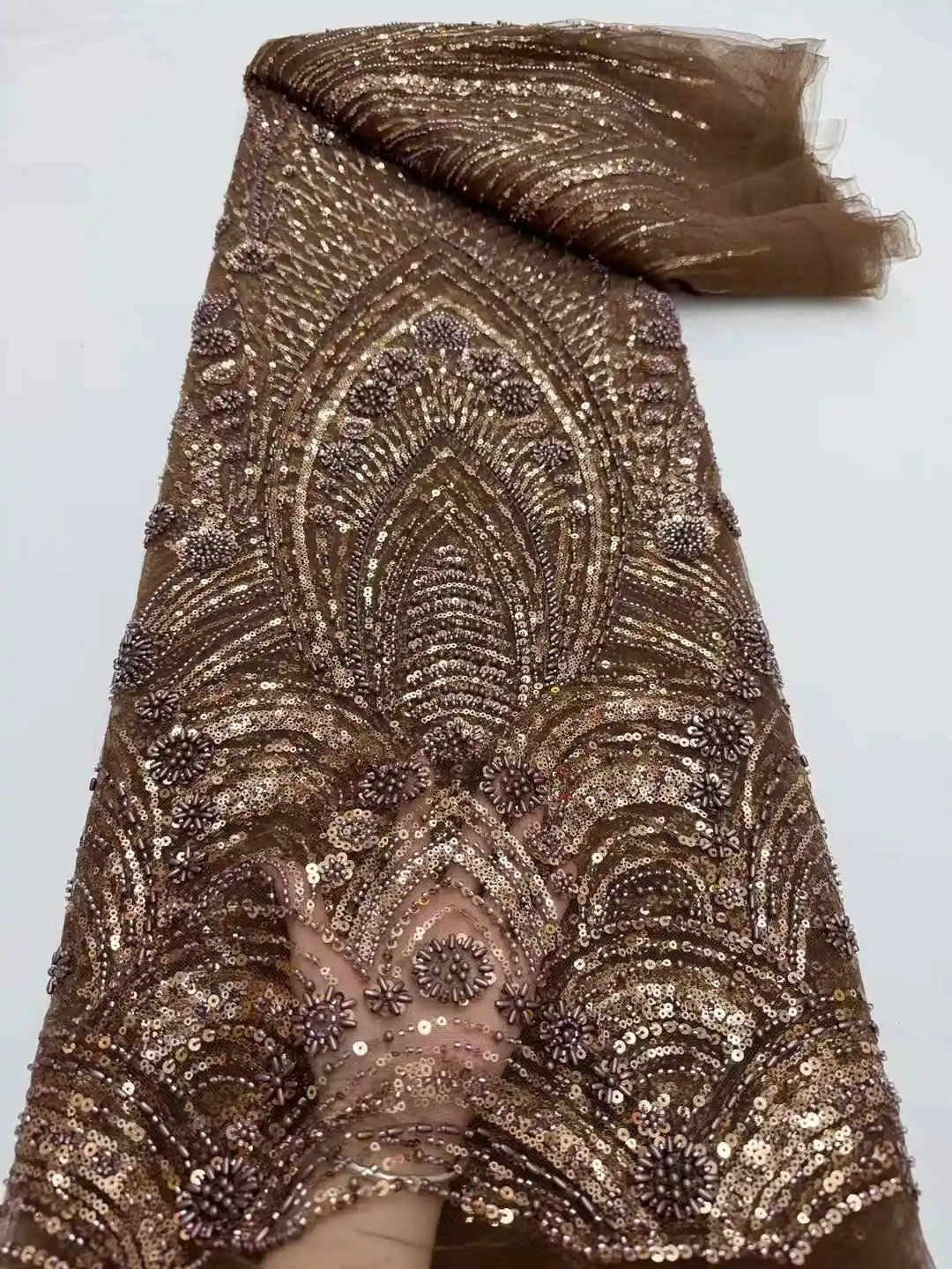Luxury African Sequins Beaded Lace Fabric 2025 High Quality Lace 5 Yards French Lace Fabric Nigerian Lace Fabrics Party DP
Luxury African Sequins Beaded Lace Fabric 2025 High Quality Lace 5 Yards French Lace Fabric Nigerian Lace Fabrics Party DP