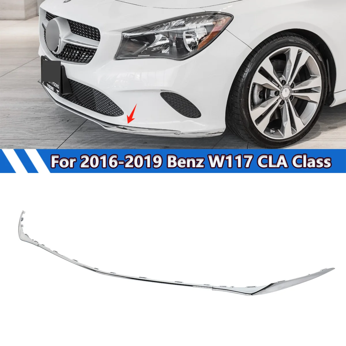 Front Bumper Cover Molding Trims For Mercedes Benz CLA-Class W117 CLA180 CLA200 CLA250 2016 2017 2018 2019 1178855100 1178854900
Front Bumper Cover Molding Trims For Mercedes Benz CLA-Class W117 CLA180 CLA200 CLA250 2016 2017 2018 2019 1178855100 1178854900